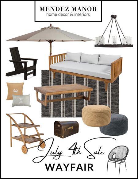 Loving all these outdoor items from Wayfair right now! All on sale through the 4th of July! 👏🏻

#outdoor #furniture #outdoorrug #wayfair #july4th #ltksale #patiodecor #patioumbrella