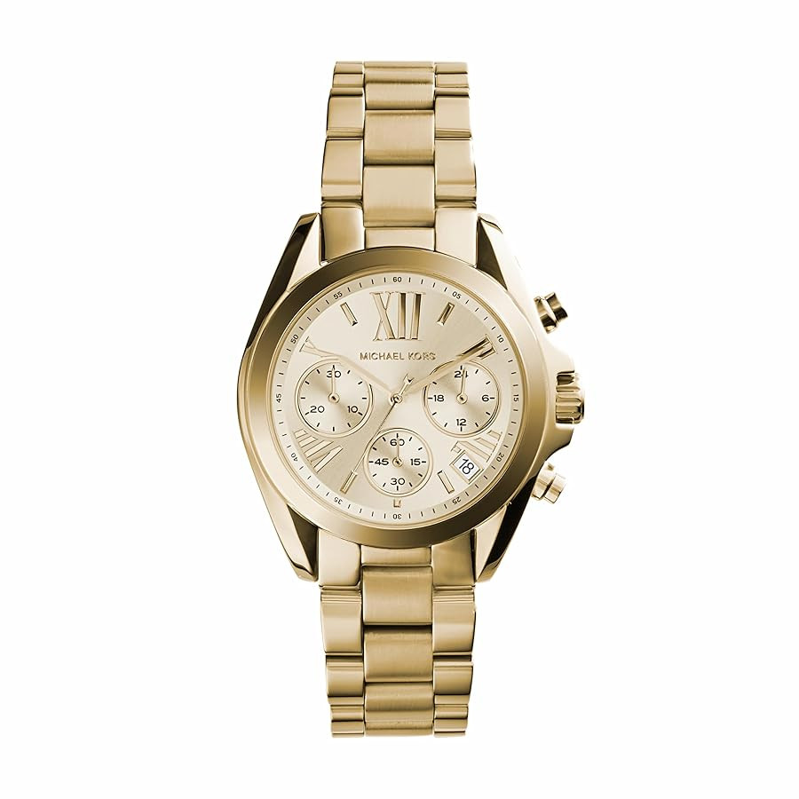 Michael Kors Bradshaw Women's Watch, Stainless Steel Chronograph Watch for Women with Steel or Le... | Amazon (US)