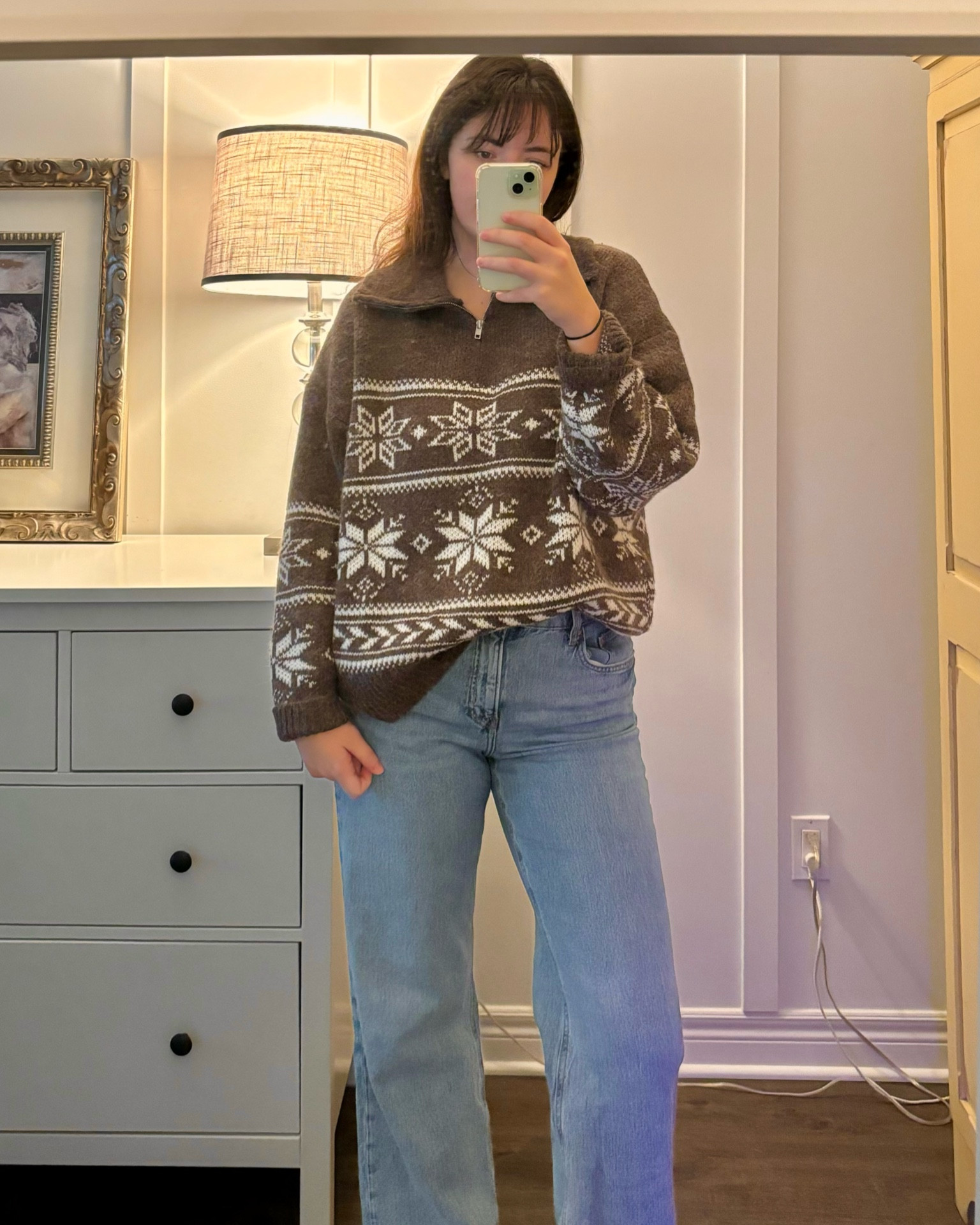 The PERFECT thanksgiving to Christmas sweater. So soft and cozy. It looks scratchy but I promise it is not. VERY oversized. I’m M/L and this is a small and it’s oversized  

#LTKHoliday #LTKGiftGuide #LTKBeauty