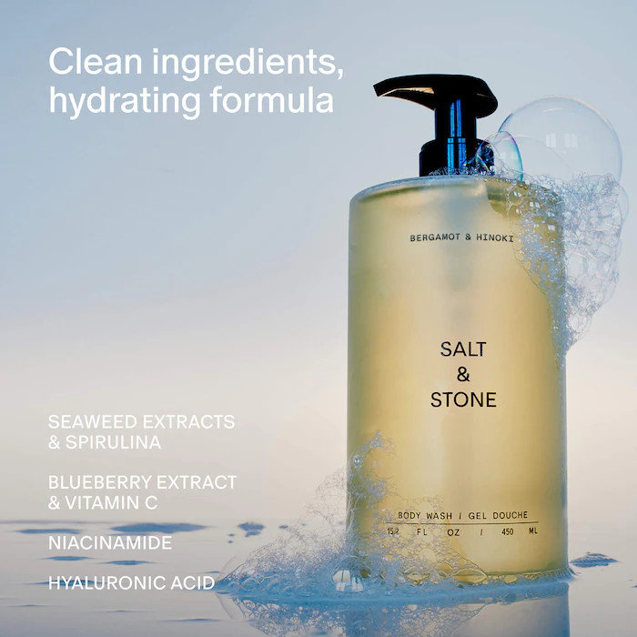 Bergamot & Hinoki Body Wash - Salt & Stone | Sephora | Sephora (US)