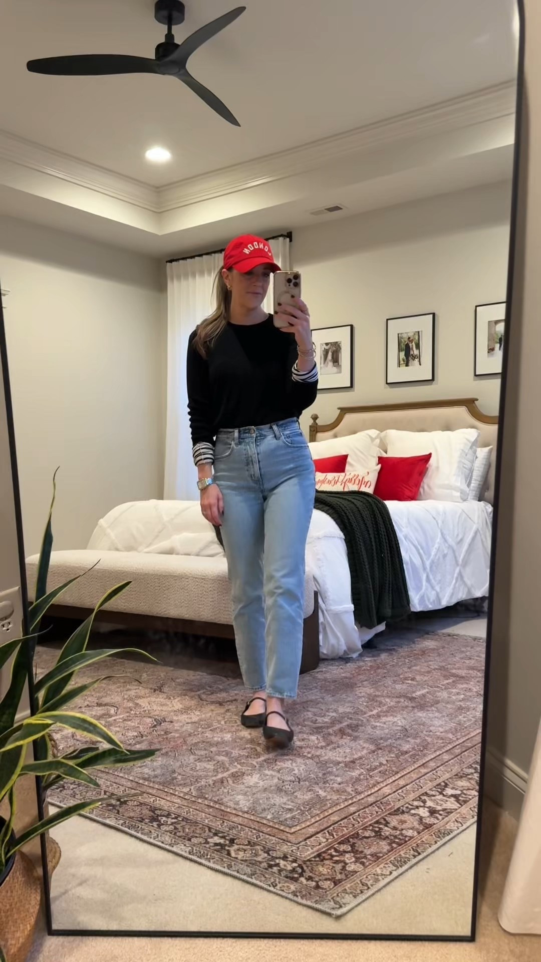 Casual Christmas Outfit | Amazon Sweater + Abercrombie Jeans — Linen & Light Co.

Description:
A classic and easy Christmas-inspired outfit featuring an Amazon sweater (I own it in 6 colors!) layered over a striped tee and Abercrombie high-rise straight jeans (light wash, size 25R).
Perfect for errands, casual days, or a simple festive outfit that feels cozy yet chic.

#LTKFindsUnder100 #LTKmomlife #LTKootd