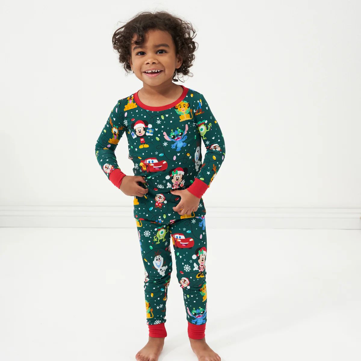 Disney Christmas Party Two-Piece Pajama Set | Little Sleepies