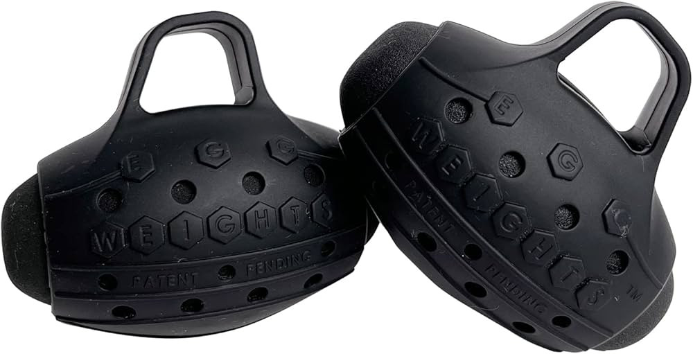 Egg Weights Cardio 2.0 lbs. Set Metal Alloy Hand Weights With Anti-Slip Finger Loop for Yoga, Fit... | Amazon (US)