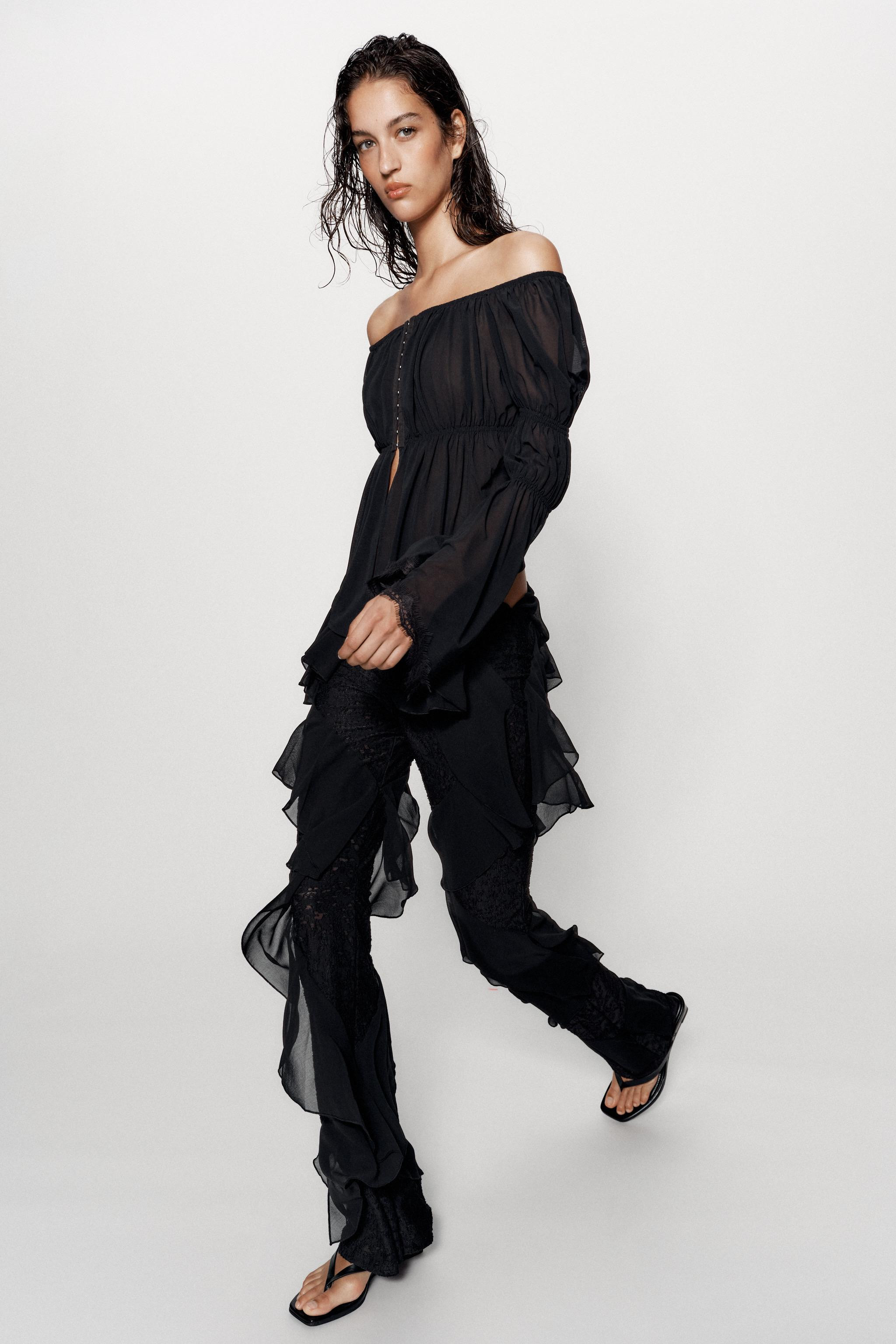 COMBINATION LACE TOP | Zara US