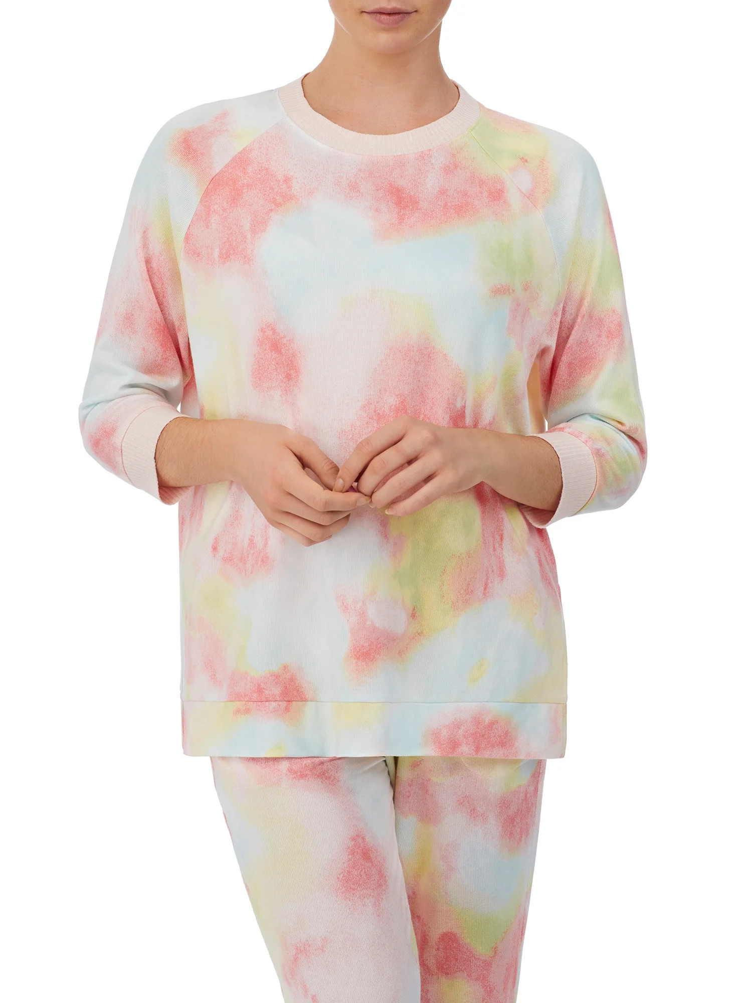 Secret Treasures Women's and Women's Plus 3/4 Raglan Sleeve Sleep Top | Walmart (US)