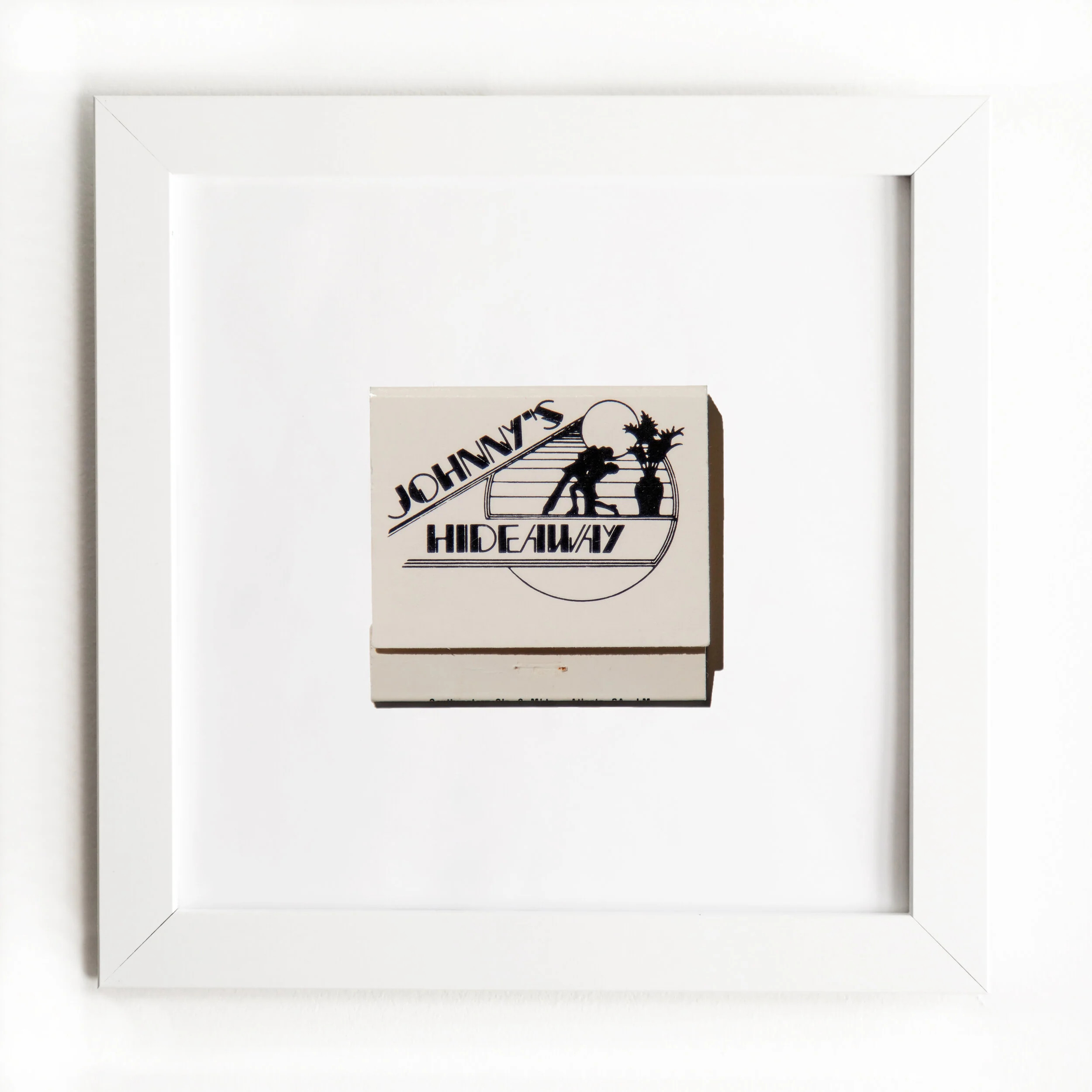 Johnny's Hideaway - Framed Print Matchbook - Gift - Match South | Match South