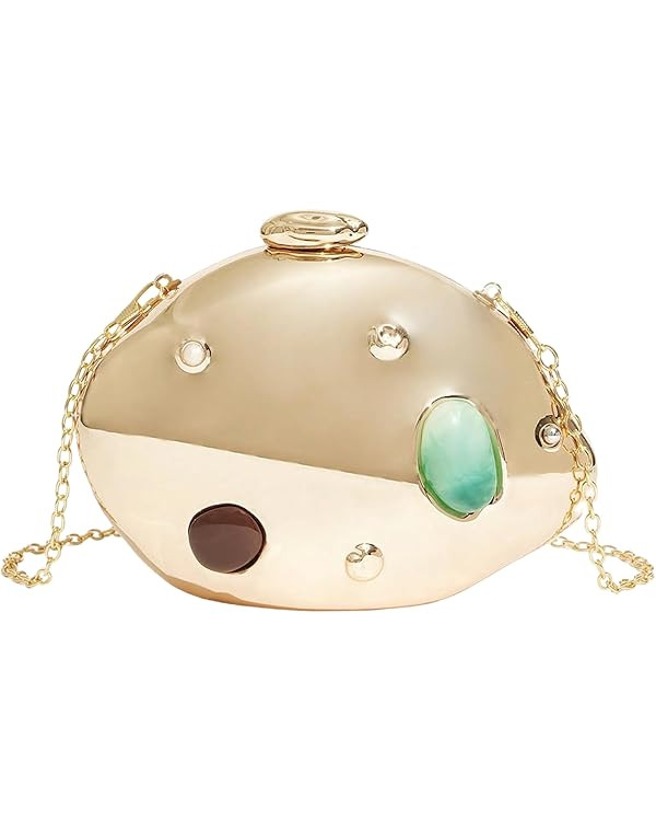 Women's Shell Clutch Purse Seashell Cocktail Wedding Purse Evening Handbag Crossbody Bags Clutch ... | Amazon (US)