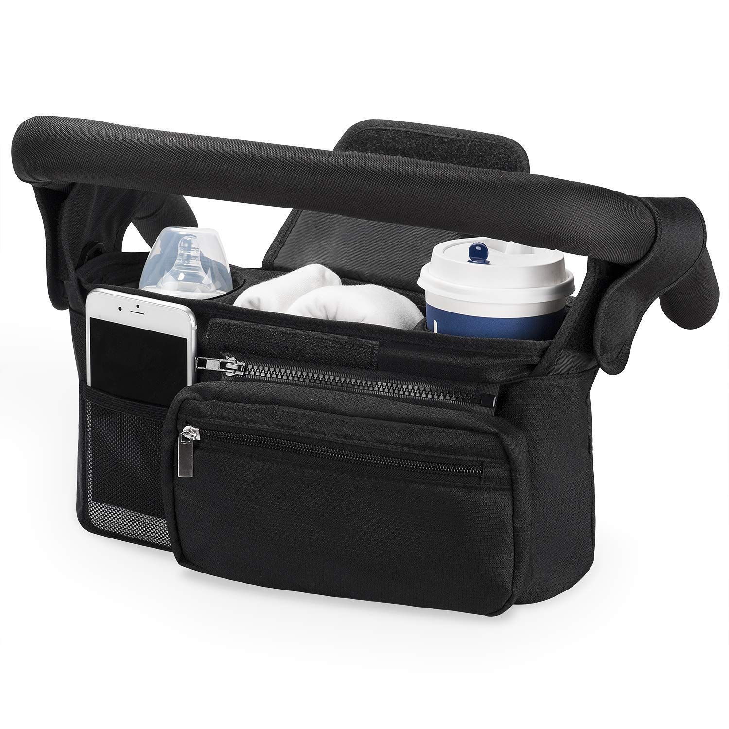 Universal Stroller Organizer with Insulated Cup Holder by Momcozy - Detachable Phone Bag & Shoulder  | Amazon (CA)