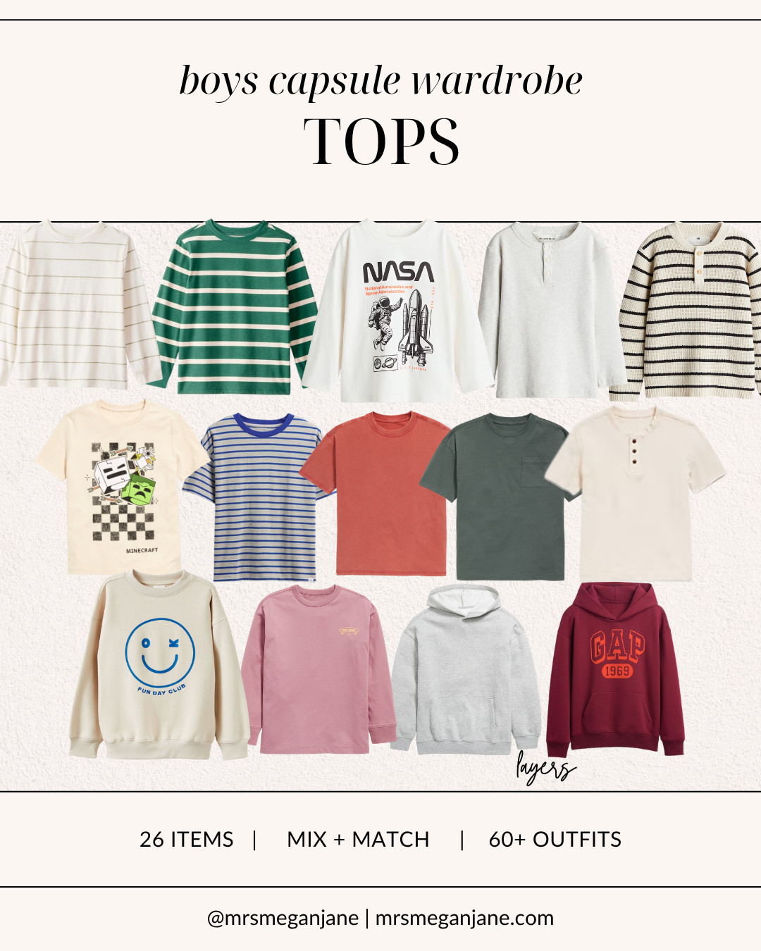 Boys Back-to-School Capsule Wardrobe 🍂 Easy outfits = stress-free mornings. I put together over 60 affordable, durable, and 3rd grade approved outfits 👏 

boys fall capsule, back to school outfits, capsule wardrobe for kids, fall style for boys 

 

#LTKSeasonal #LTKStyleTip #LTKKids