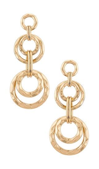 Triple Hoop Earrings in Gold | Revolve Clothing (Global)