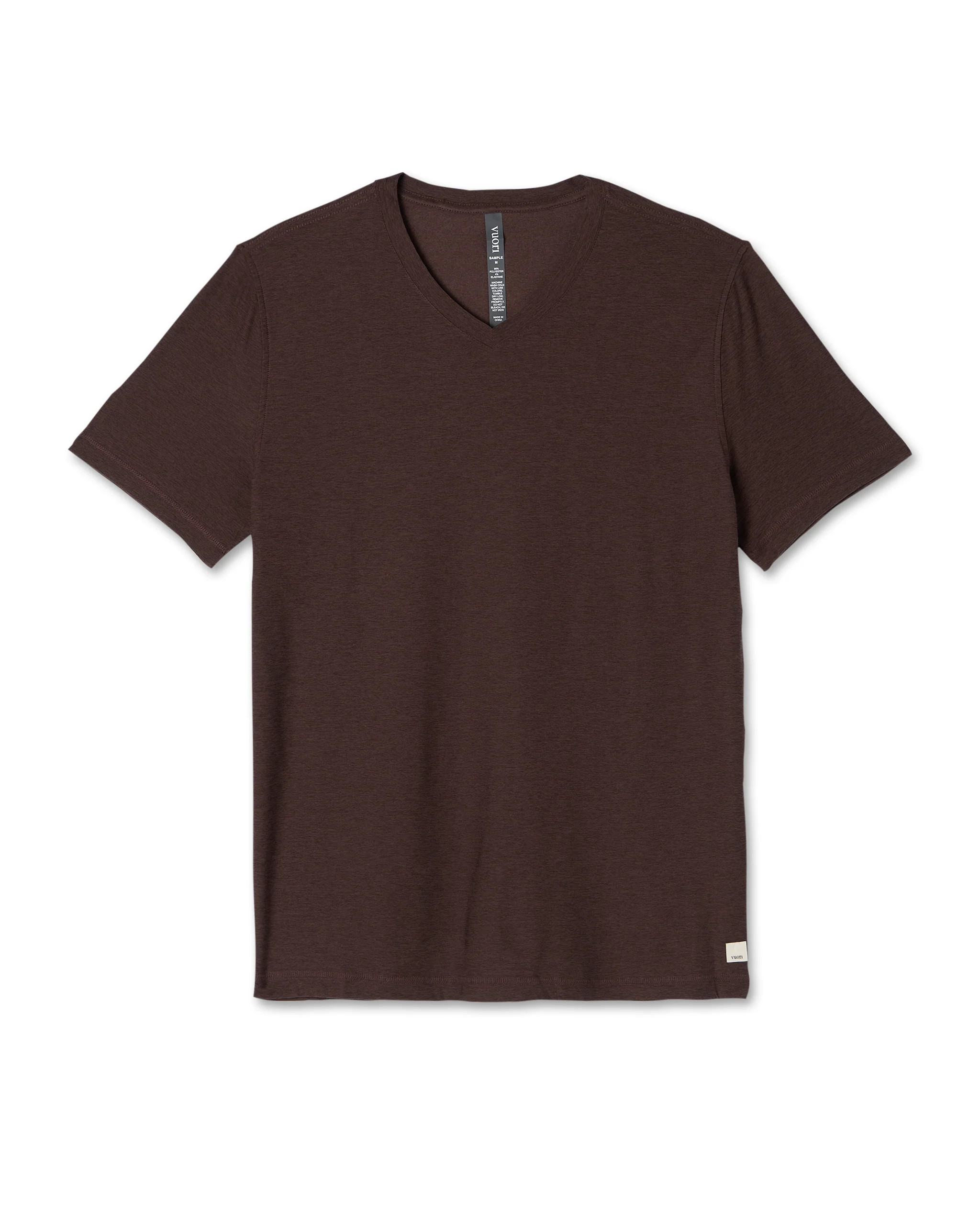 Strato Tech V-Neck | Men's Heather Grey Shirt | Vuori | Vuori Clothing (US & Canada)