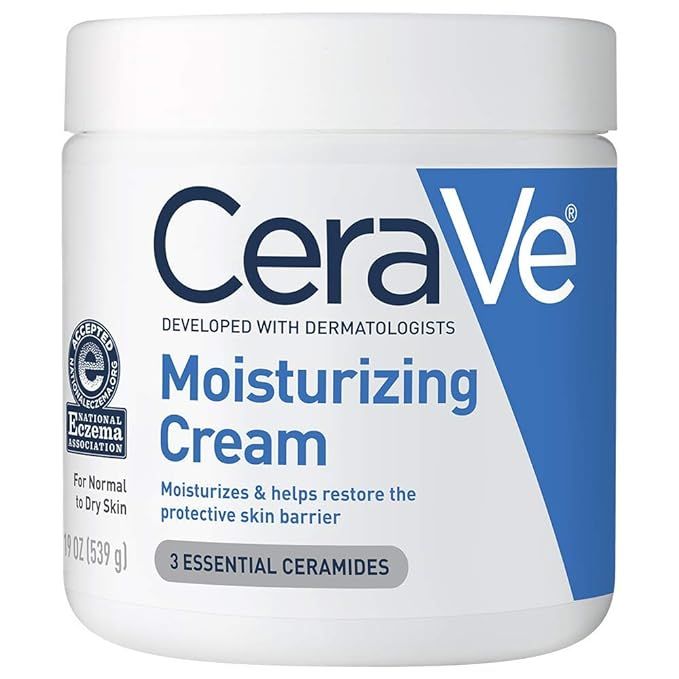 CeraVe Moisturizing Cream | Body and Face Moisturizer for Dry Skin | Body Cream with Hyaluronic A... | Amazon (US)