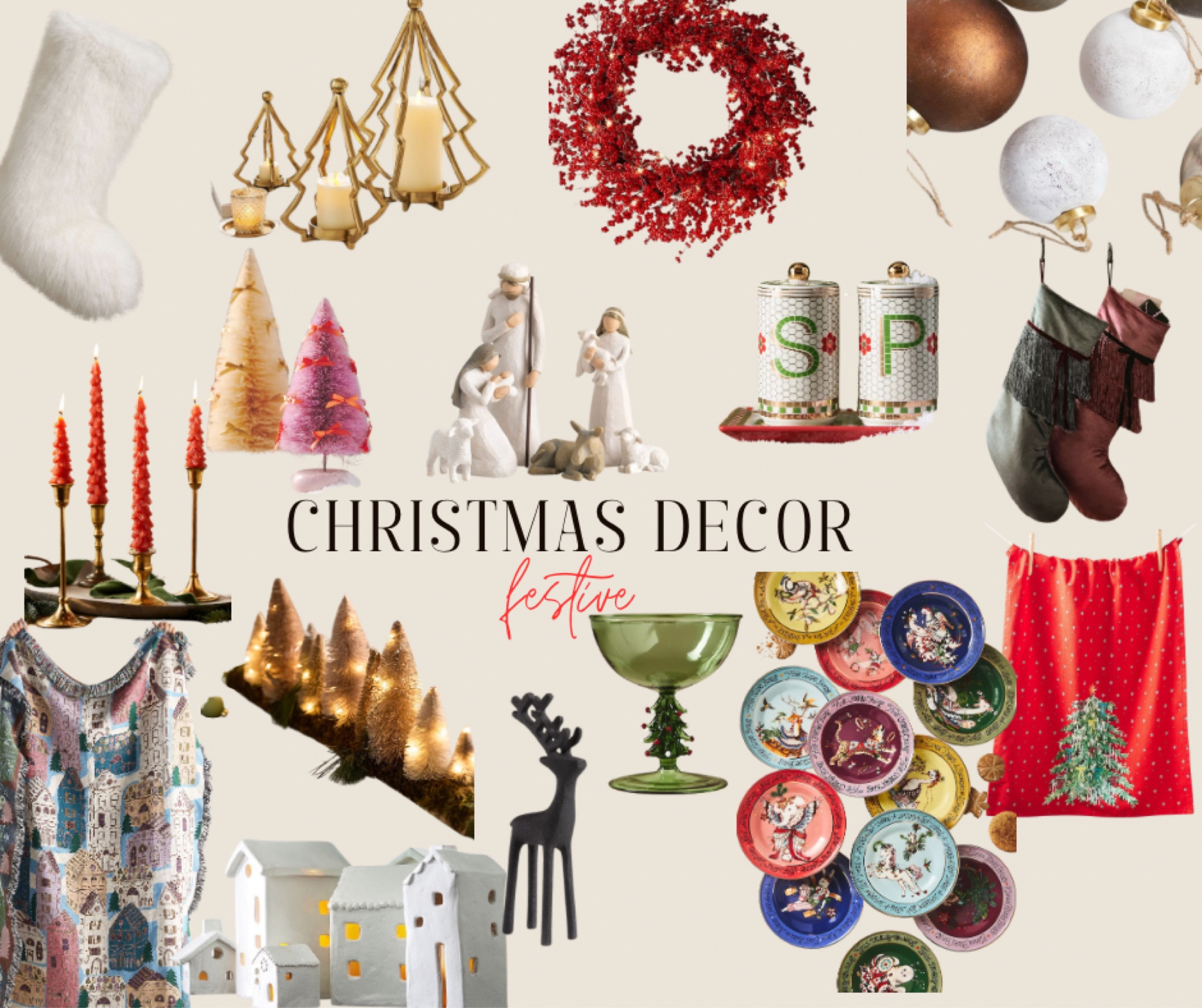 Bring on all the cute and festive Christmas decor! These are the pieces I have my eyes on ❤️💚🎄

#LTKSeasonal #LTKHome #LTKHoliday