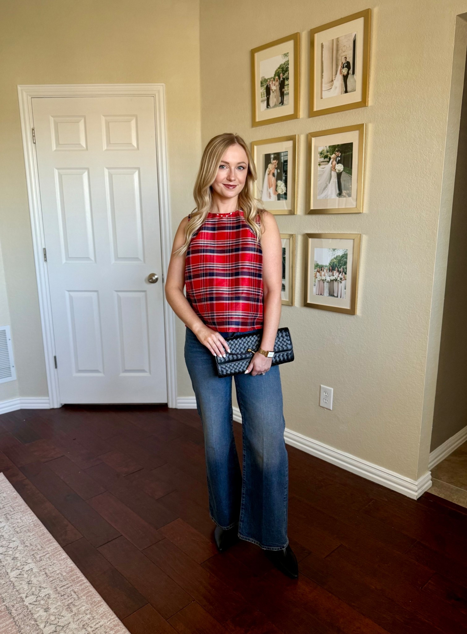 I shared this too as a set with matching skirt, but I love it on its own as well! So cute with jeans for the holidays! Wearing an XS and 25P in jeans 

#LTKHoliday #LTKPetite #LTKSeasonal