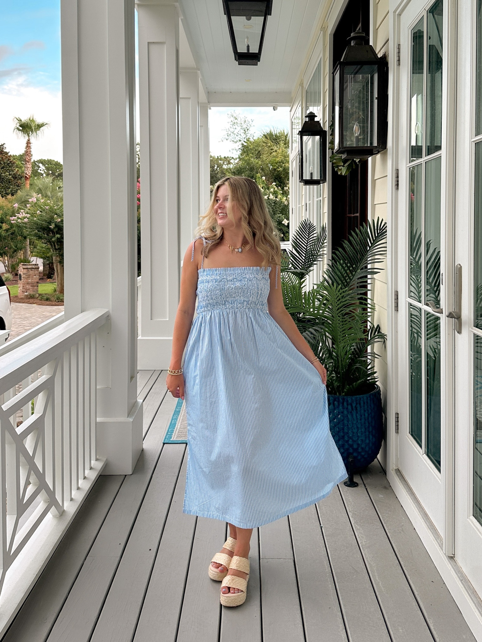 the perfect summer dress 🤍🐋 very into blue recently and jcrew! 

#LTKTravel #LTKWorkwear