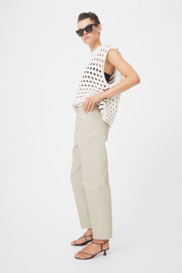 High Waist Twill Pants | H&M (US + CA)