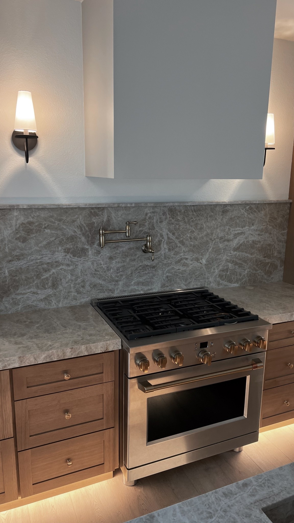 Kitchen sconces // Kitchen // Pot filler // Range // Cafe Appliance 

#LTKHome