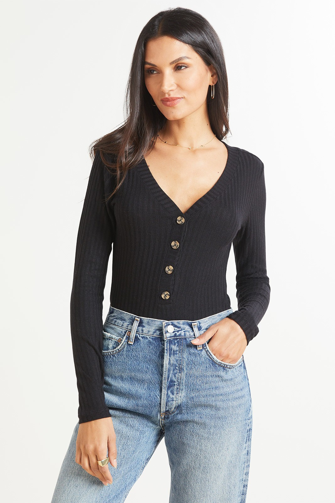 Z SUPPLY Hannah Henley Bodysuit | EVEREVE | Evereve