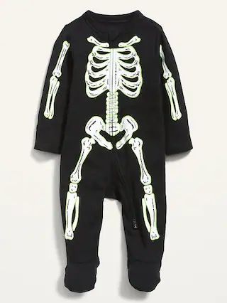 Unisex 2-Way-Zip Matching Halloween Sleep &#x26; Play Footed One-Piece for Baby | Old Navy (US)