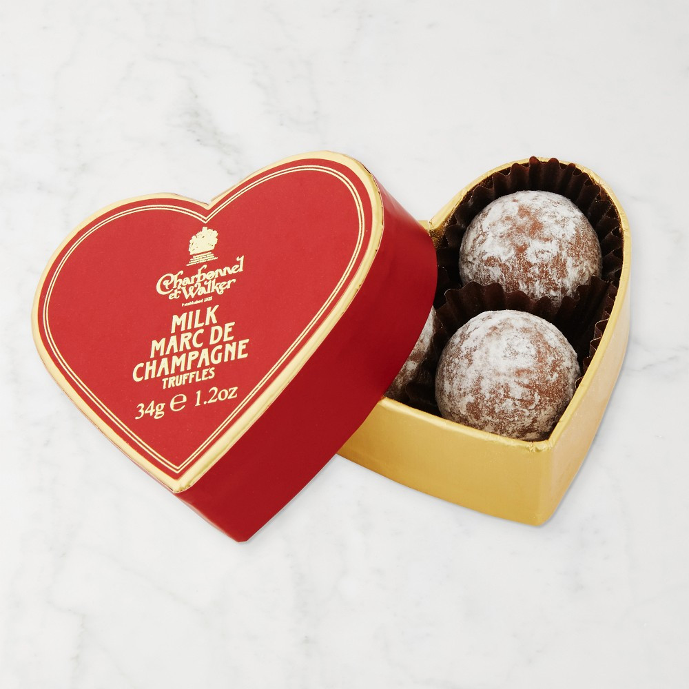 Charbonnel et Walker Mini Red Heart Truffle Box | Williams-Sonoma