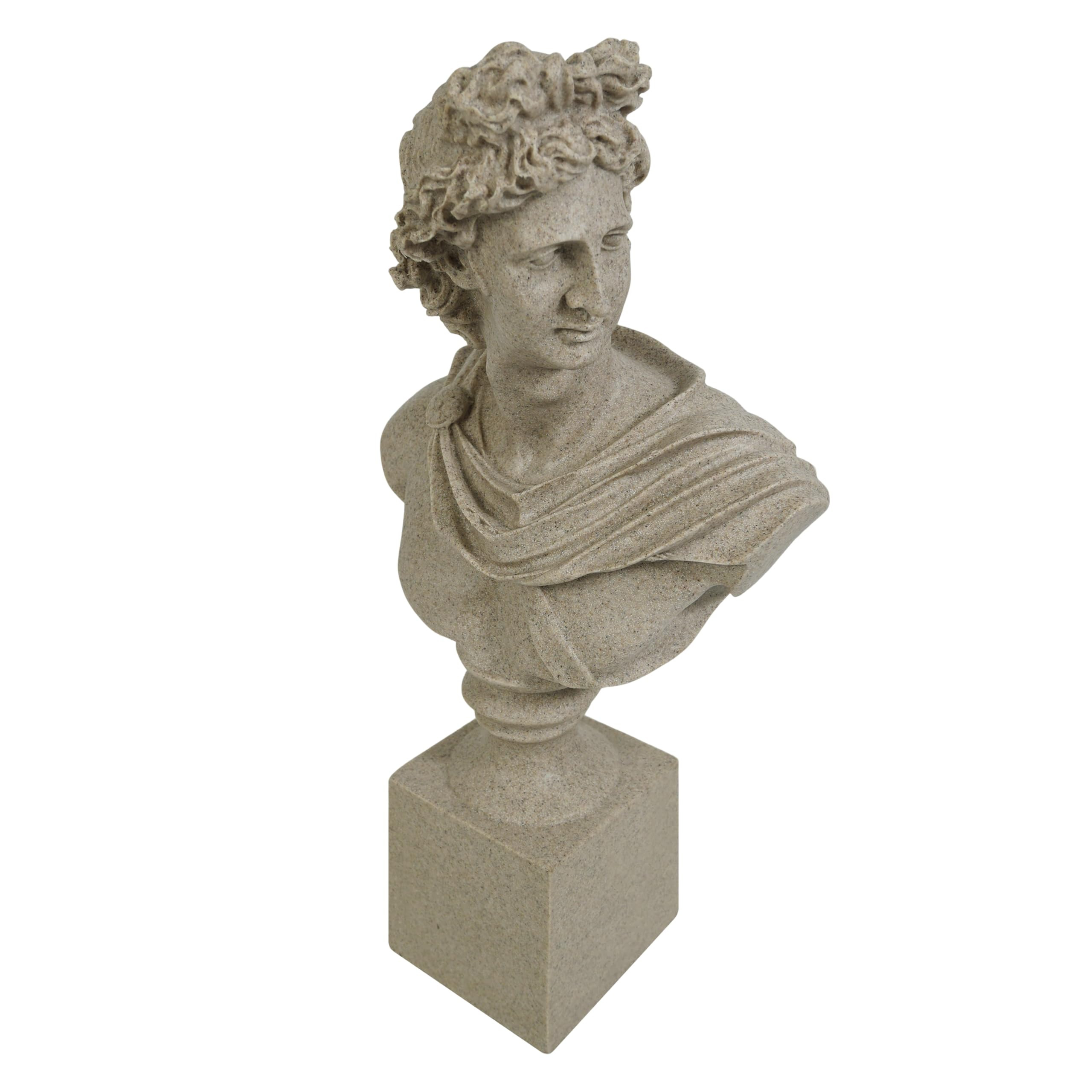 Apollo of The Belvedere Bust Sculpture, Greek Pythian Apollo Statuette, Sandstone Sculpted Figure... | Amazon (US)