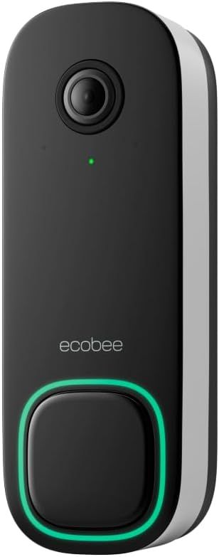 ecobee Smart Video Doorbell Camera (Wired) - with Industry Leading HD Camera, Smart Security, Nig... | Amazon (US)