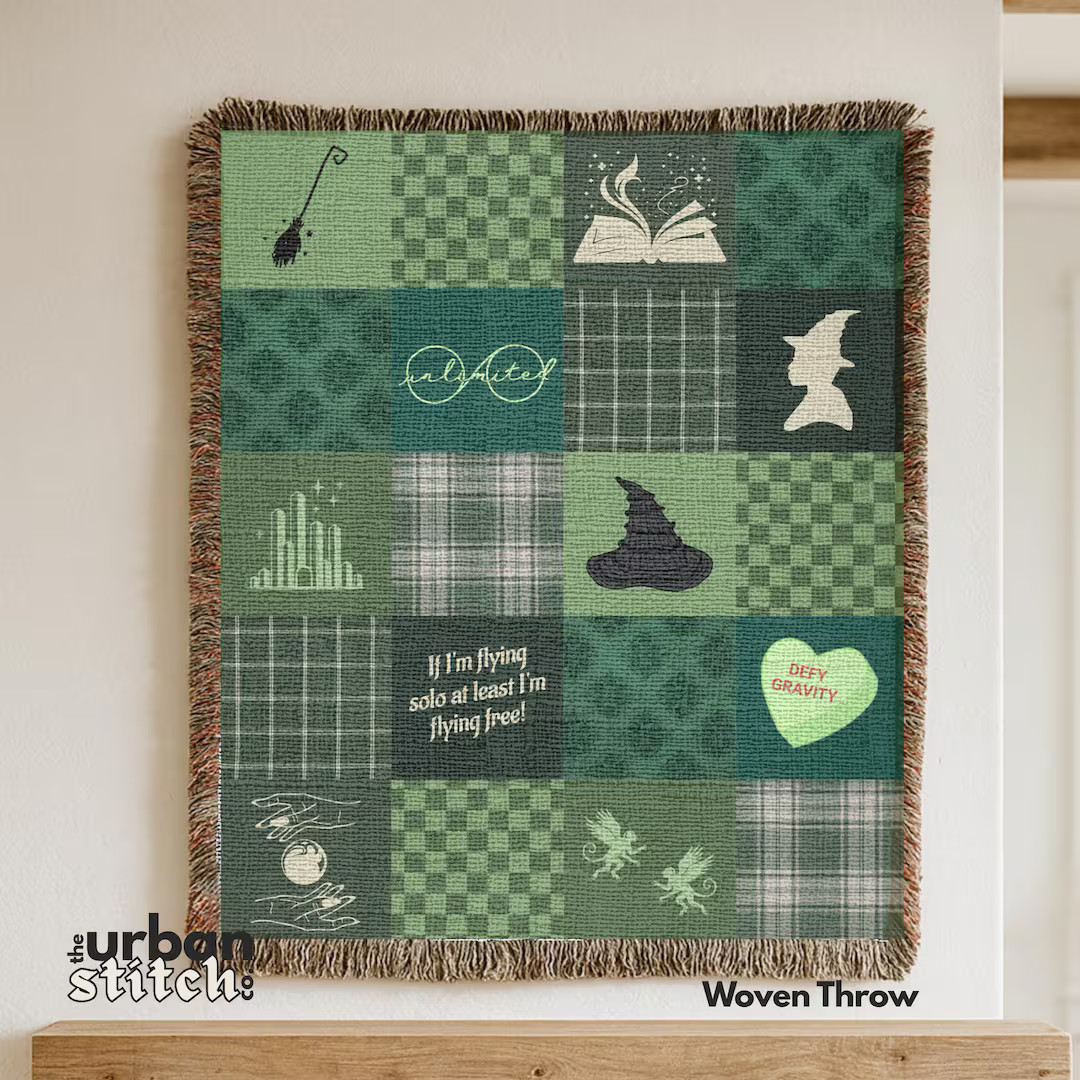 Elphaba: Wicked Inspired Throw Blanket - Etsy | Etsy (US)