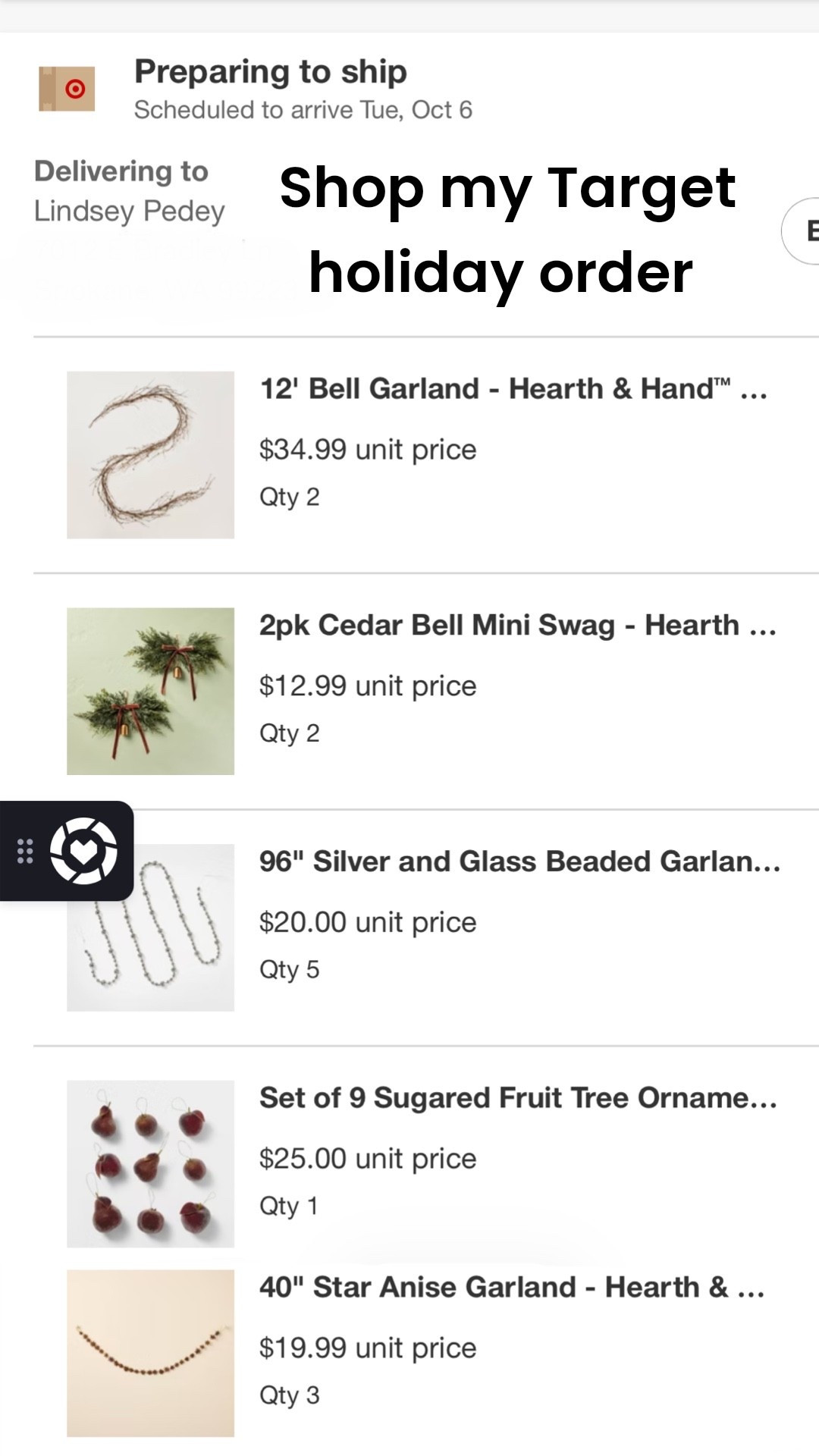 Shop my @Target holiday order below! I mostly do greenery & garlands for my Christmas decor, I’m so excited to layer in some of these pieces into my garlands!

#LTKHome #LTKSaleAlert #LTKSeasonal