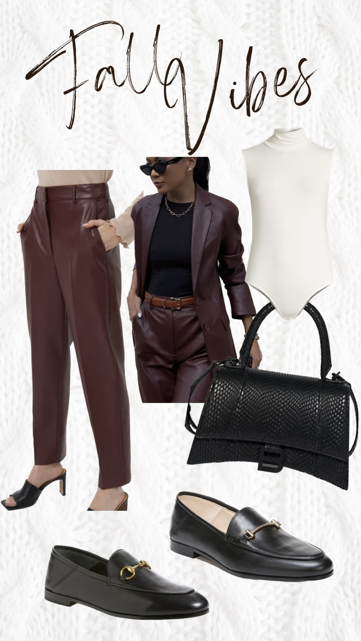 Fall vibes: all leather outfit for fall, leather pants, leather blazer, leather loafers 

#LTKSeasonal #LTKshoecrush #LTKstyletip