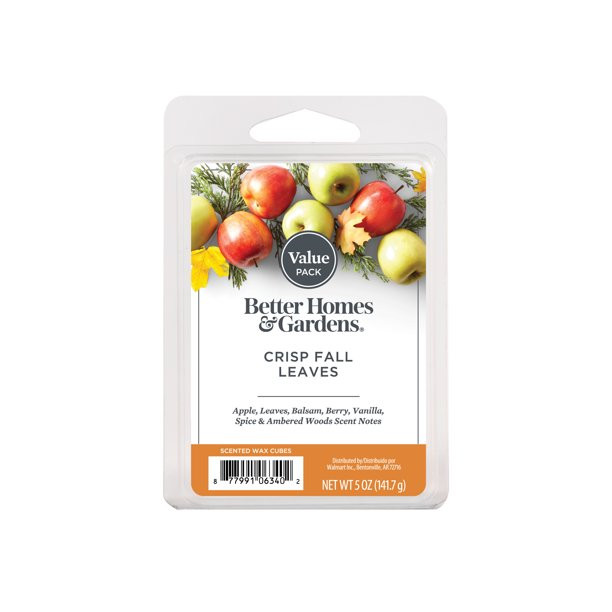 Crisp Fall Leaves Scented Wax Melts, Better Homes & Gardens, 5 oz (Value Size) - Walmart.com | Walmart (US)
