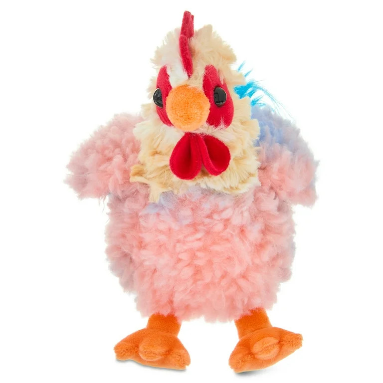 Small Shaggy Rooster Plush, Multicolor, 8", Easter by Way To Celebrate | Walmart (US)