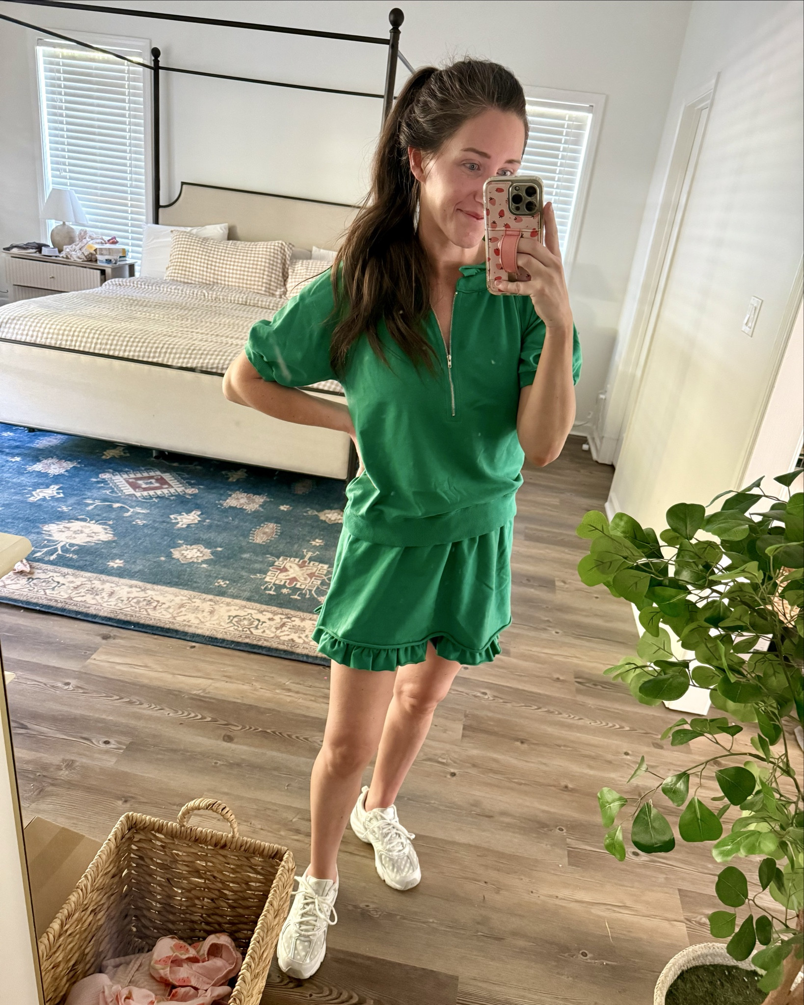 2 piece Amazon skort set is on sale for $29! Comes in 10+ colors 💚 
I am 5’5 and 135 lbs. wearing a size medium! 

#LTKFallSale #LTKFindsUnder50 #LTKSaleAlert