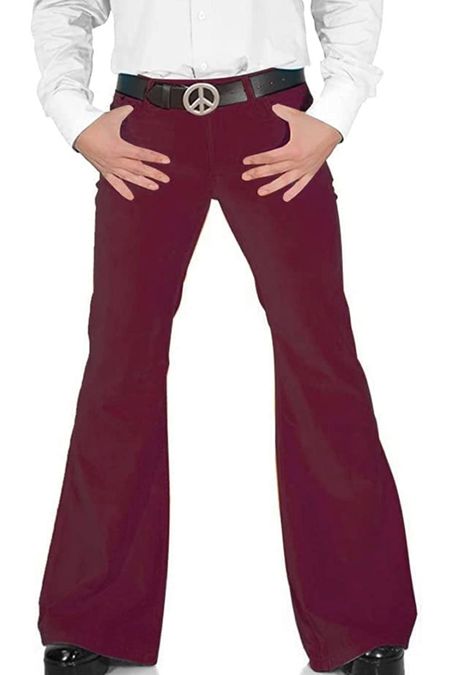 LMALMA Men's Casual Party Retro 60s and 70s Bell Bottoms