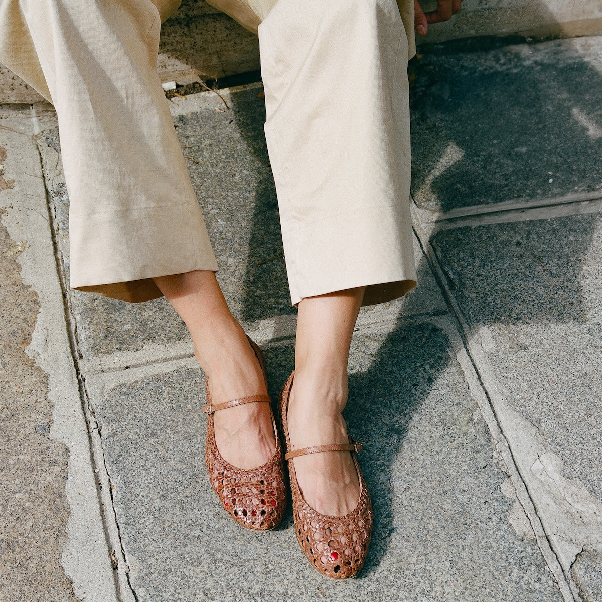 The Demi Jane - Saddle Woven Leather | Margaux