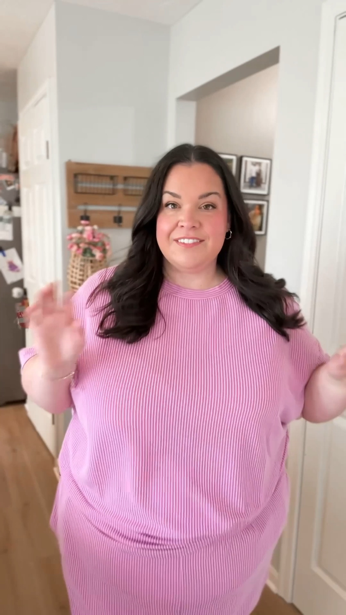 Okay this pink is even cuter in person 💕 The soft ribbed material makes it such a good everyday/lounge set.

#LTKPlusSize #LTKSaleAlert #LTKootd