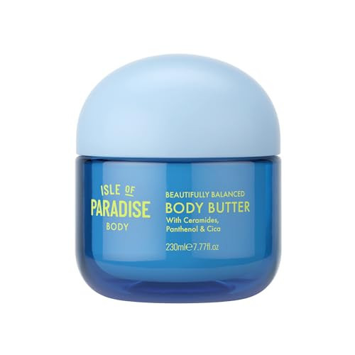Isle of Paradise Beautifully Balanced Body Butter - For Soft, Smooth Skin - Skin Barrier Body Butter with Ceramides, Panthenol, and Cica - Strengthens and Locks in Moisture - 7.77 fl. oz | Amazon (US)