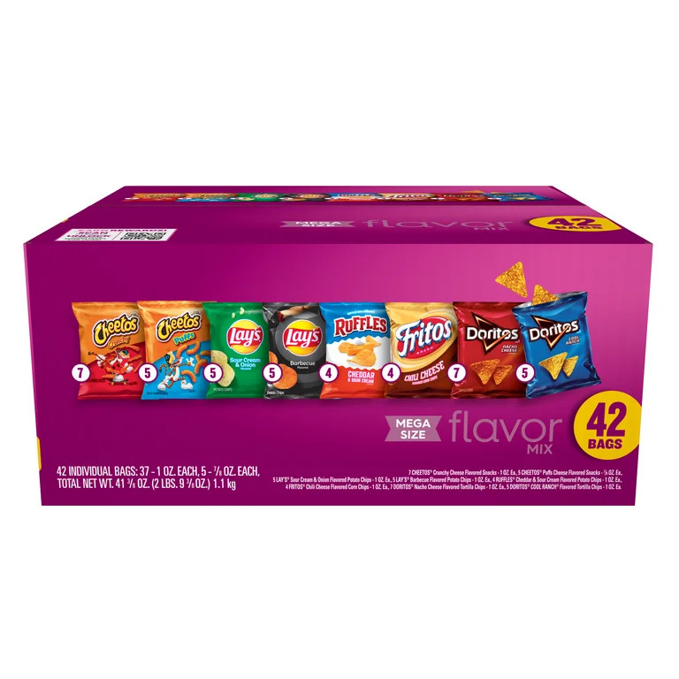 Frito-Lay Flavor Mix Variety Pack Snack Chips, 42 Count Multipack | Walmart (US)