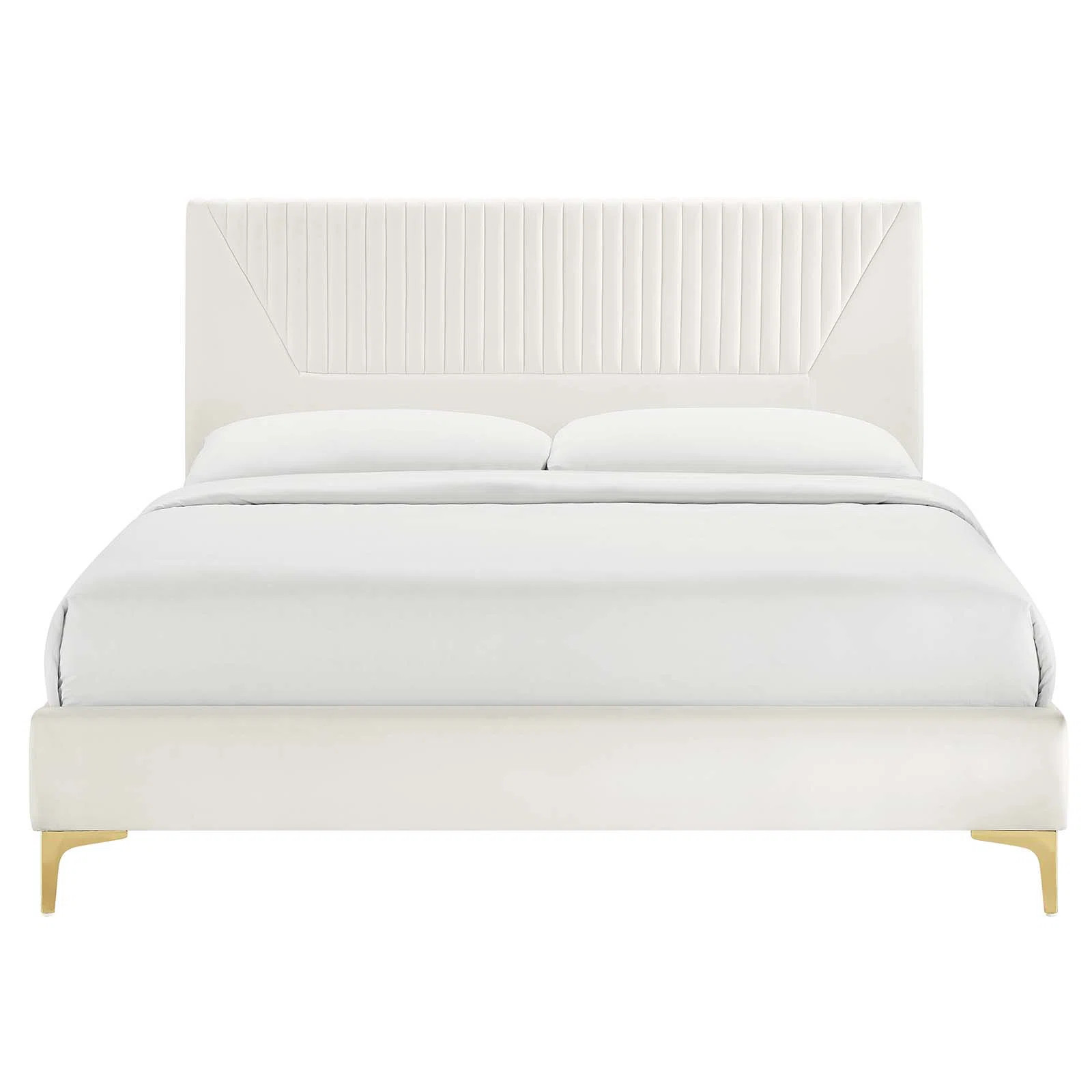 Modway Yasmine Channel Tufted Performance Velvet Platform Bed | Wayfair North America