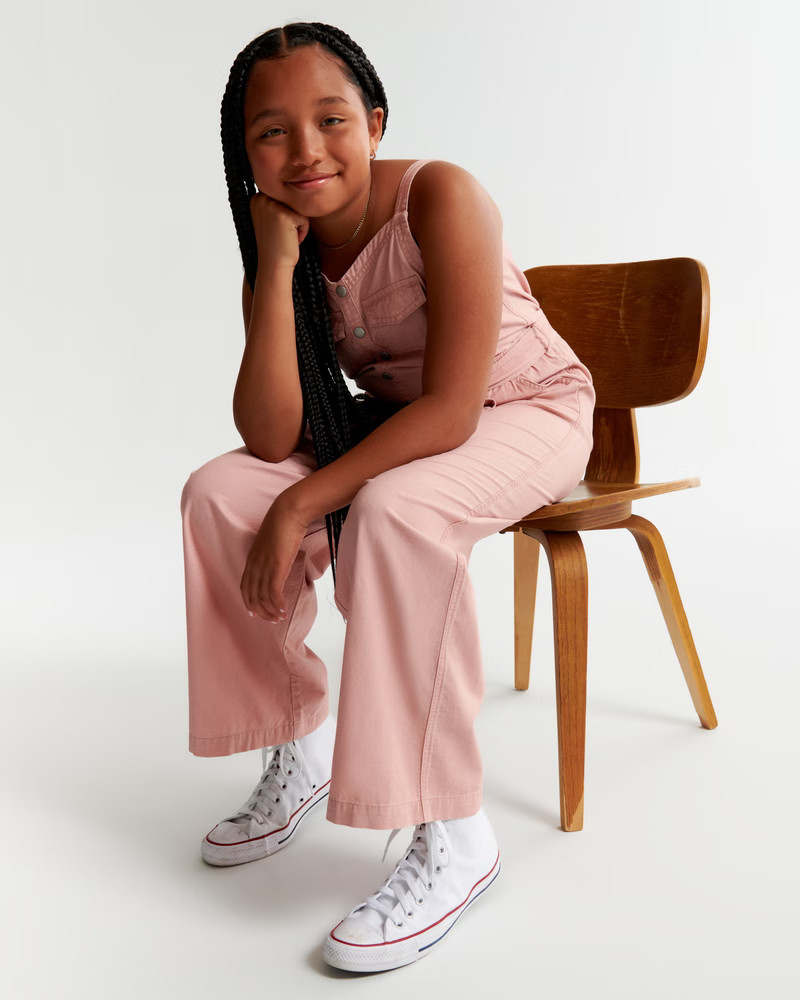 girls utility jumpsuit | girls | Abercrombie.com | Abercrombie & Fitch (US)