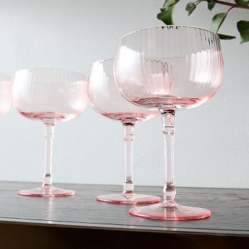 Esme Fluted Wine Glasses | West Elm (US)