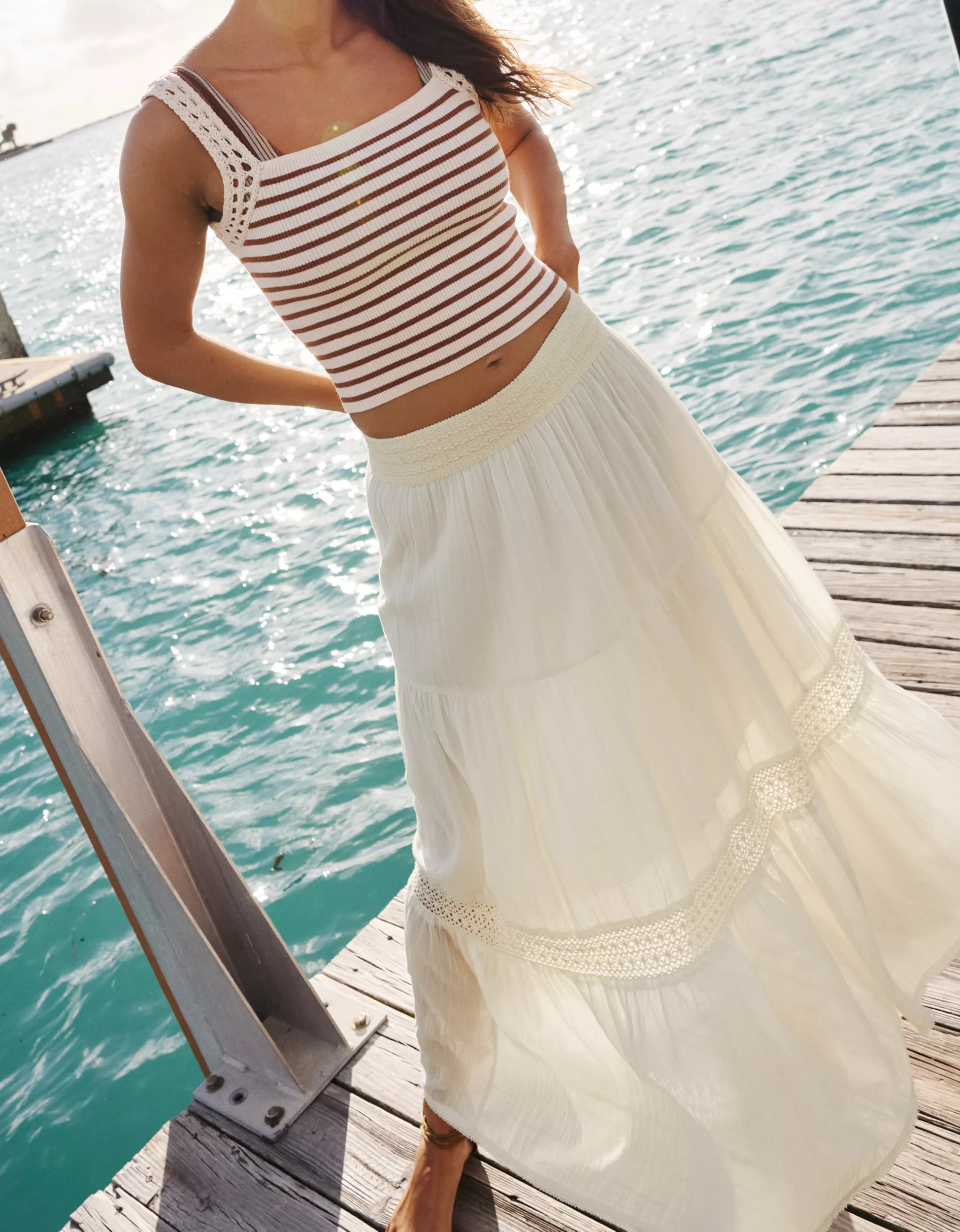 Aerie Crochet The Day Maxi Skirt | Aerie