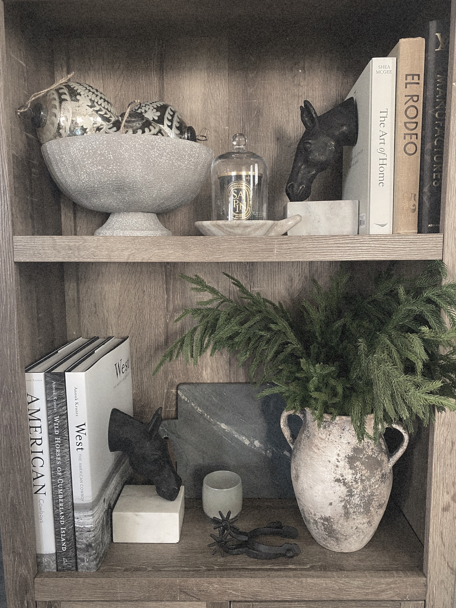 Both Afloral and Amazon stems are mixed in this vase. They are identical! 

Neutral home, Christmas decor, shelf styling, modern rustic home, Norfolk stems Pottery Barn, Afloral, Crate & Barrel, Diptyque, Amazon

#LTKhome #LTKSeasonal