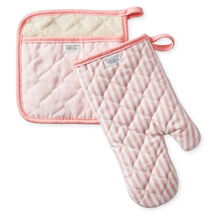 Williams Sonoma Bay Stripe Oven Mitt & Potholder Set | Williams-Sonoma