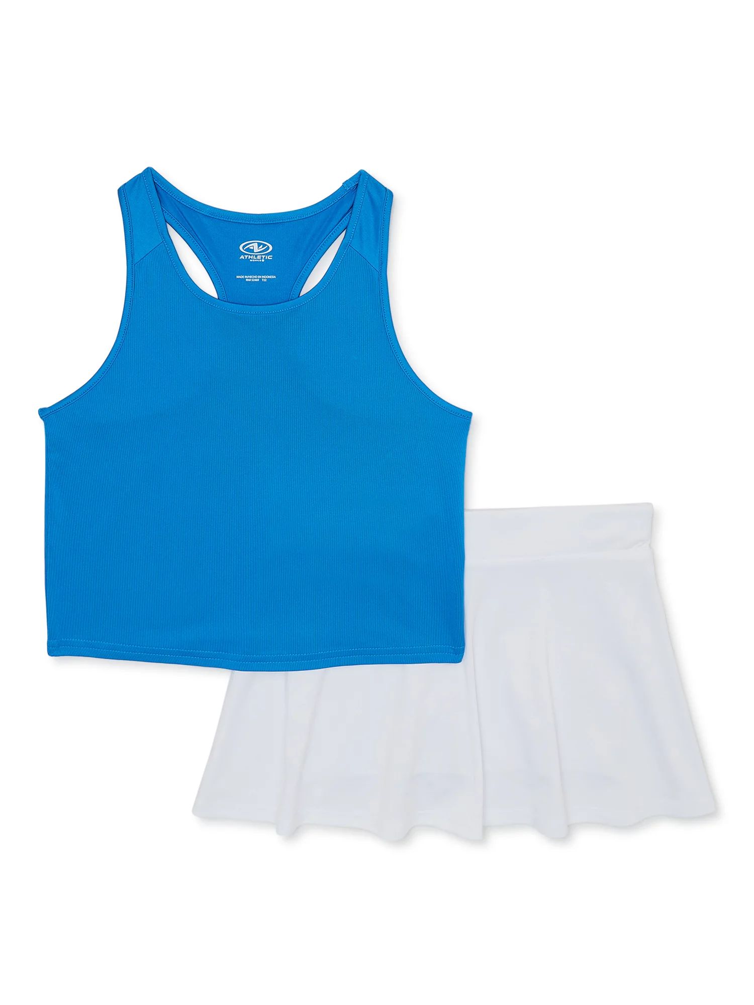 Athletic Works Girls Tank Top and Skort Set, 2-Piece, Sizes 4-18 & Plus | Walmart (US)
