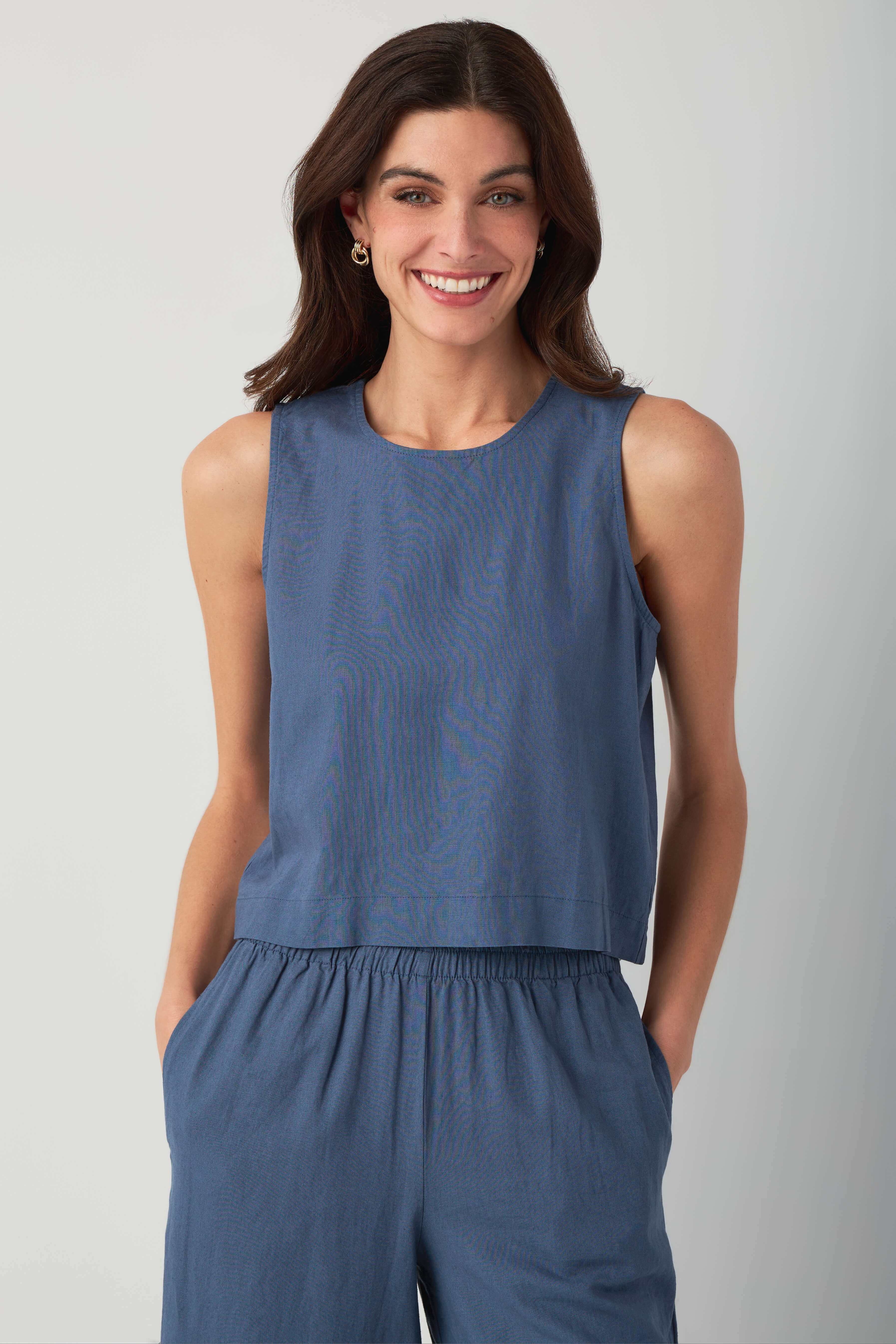 Z Supply Sloane Linen Top | Social Threads