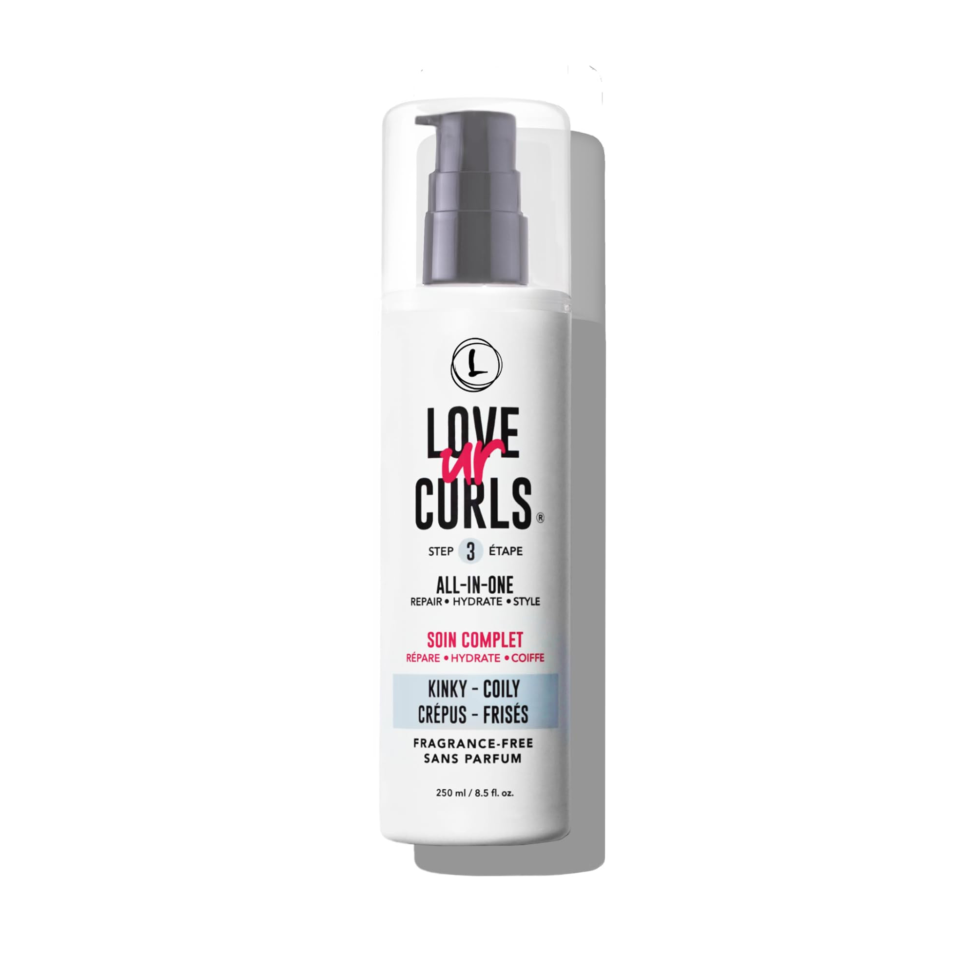 Love Ur Curls Fragrance Free All in One Curl Cream Styler for Kinky Coily Textured Hair, Repair, ... | Amazon (US)