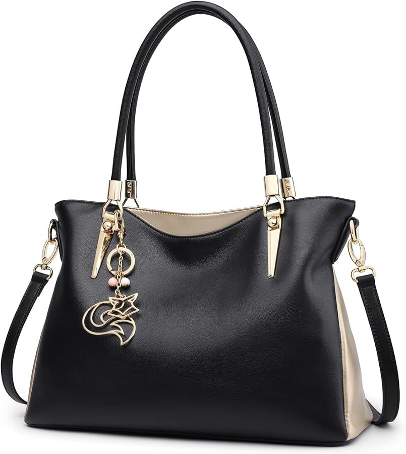 FOXLOVER Large Capacity Tote Handbags for Women, Women's Top-handle Bags Fashion Shoulder Bags Pu... | Amazon (US)