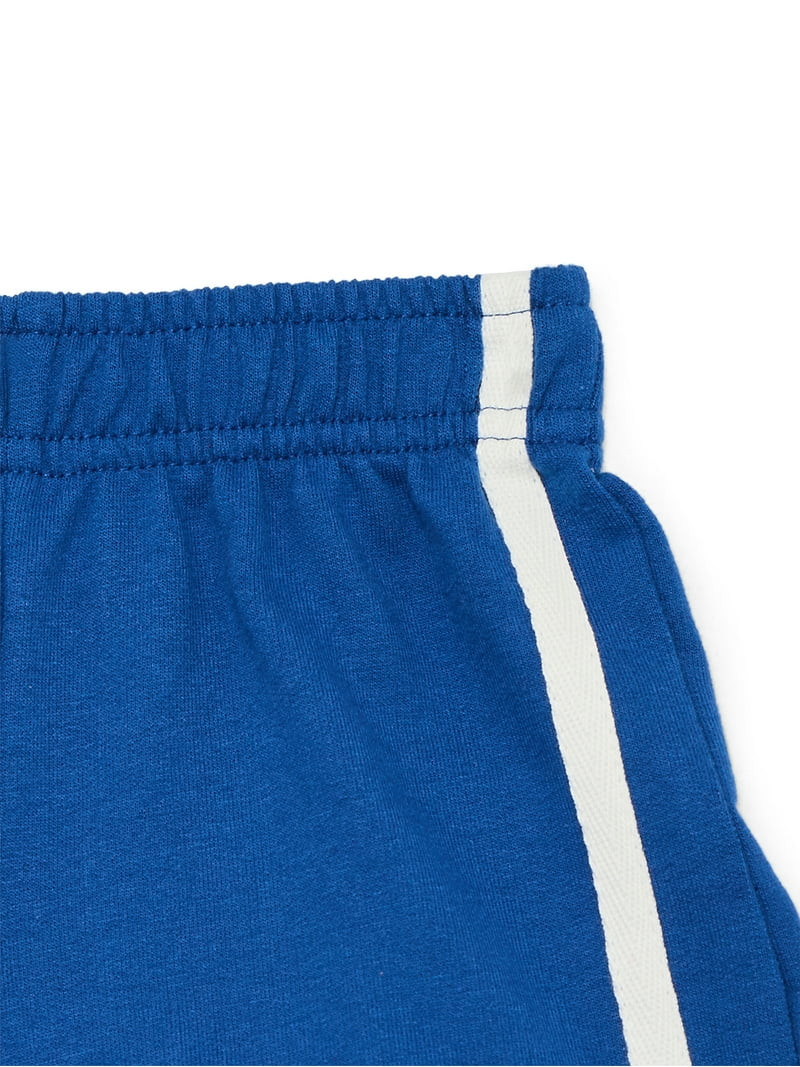 Wonder Nation Baby Boy French Terry Taped Shorts, Sizes 0-24 Months | Walmart (US)