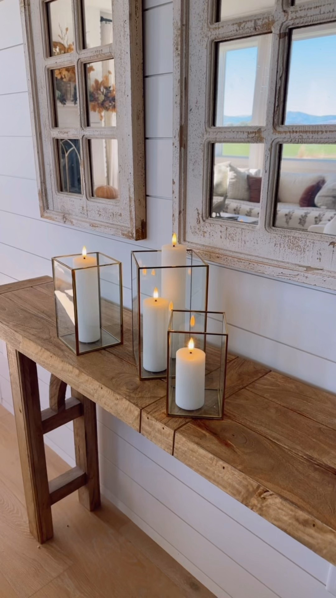 I’m in love with these flameless flickering candles and the hurricane glass set. It came in a set of 6. I love them both so much and cannot wait to decorate with them through the holidays! 

#LTKHoliday #LTKHome #LTKSaleAlert