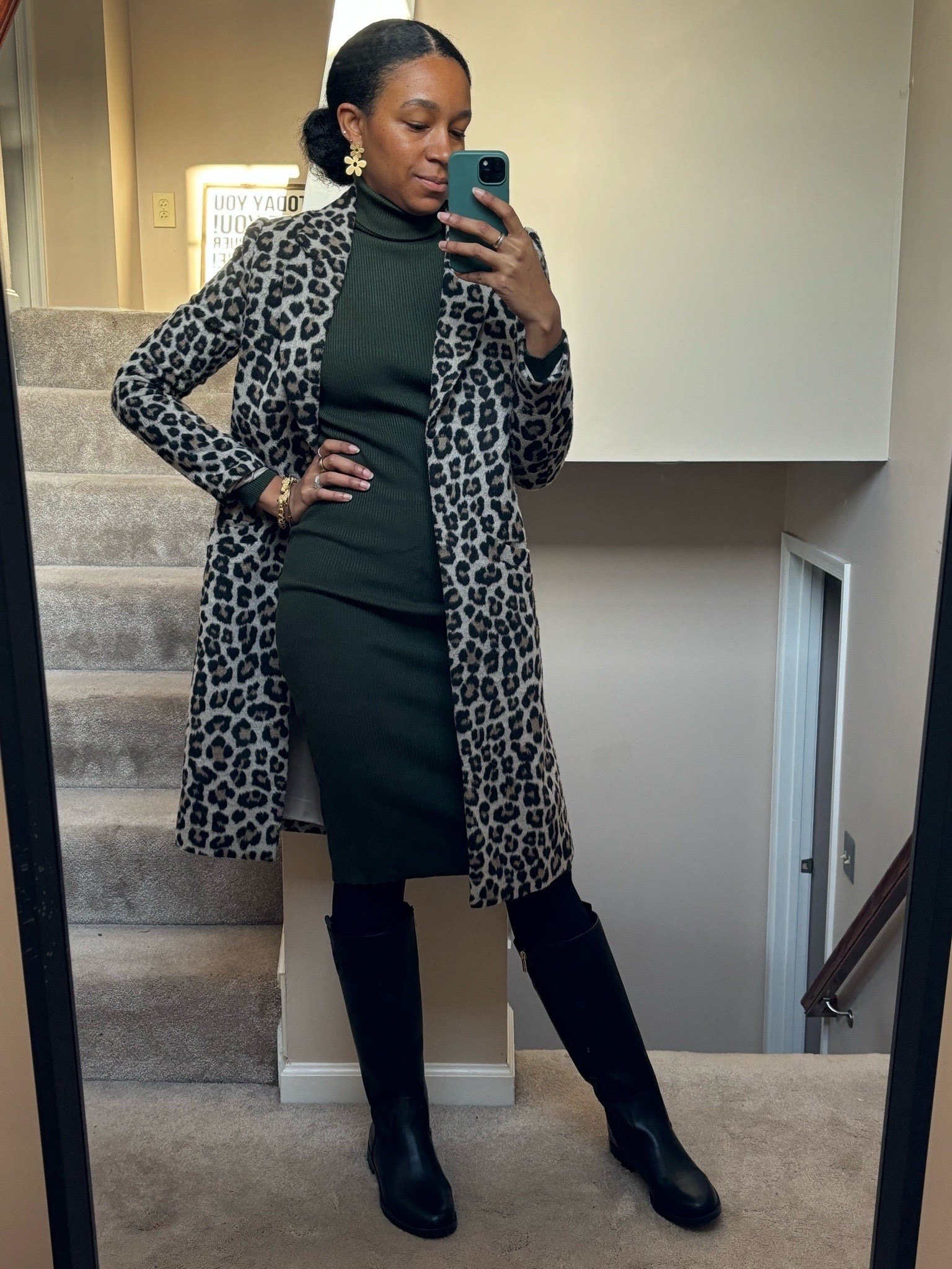 Church outfit. This green turtleneck dress always comes in handy if you’re in a pinch. 

#LTKFindsUnder100 #LTKU #LTKTall